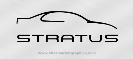 Dodge Stratus Outline Decals - Pair (2 pieces)